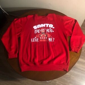 Santa Do You Love Me Drake Christmas Sweater - Red Size XXL
